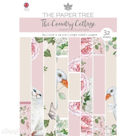 Papier scrapbooking The Paper Tree The country cottage insert collection