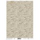 Papier scrapbooking sur papier calque A4 vieilles lettres manuscrites