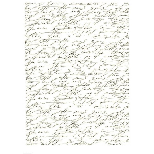 Papier scrapbooking sur papier calque A4 écriture manuscrite