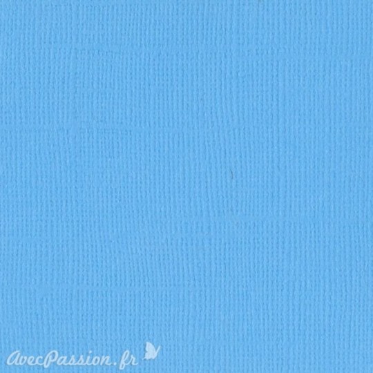 Papier scrapbooking Bazzill Canvas 30x30cm 1fe uni Ocean