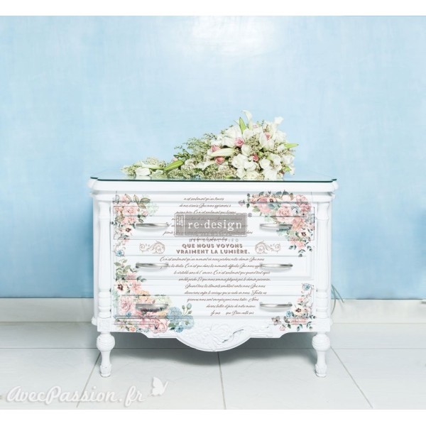 Transfert pelliculable Redesign Pure Light Floral 61x89cm