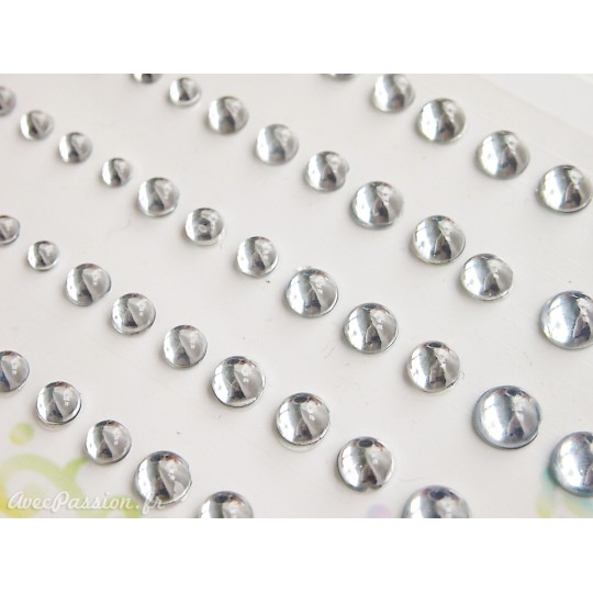 Strass autocollant Memory Place Clear Strass à bulles scintillantes
