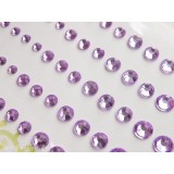 Strass autocollant facettés Memory Place violet Rhinestone