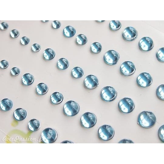 Strass autocollant rondes Memory Place bleu Strass autocollant rondes Memory Place bleu
