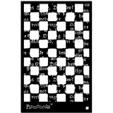 Pochoir décoratif Finnabair fond mind games 15X22cm 0.8mm