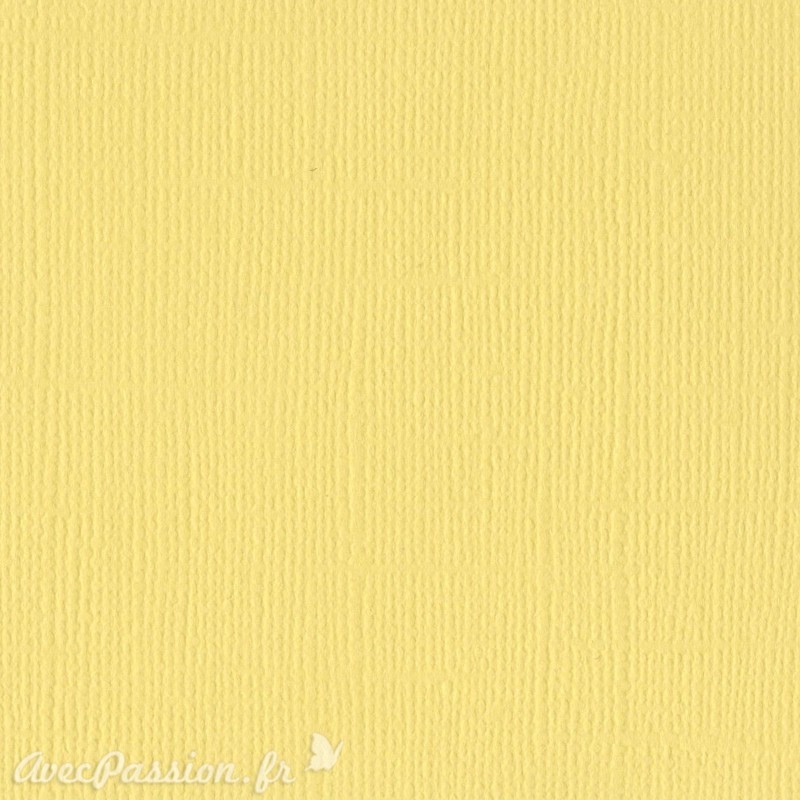 Papier scrapbooking Bazzill Canvas 30x30cm 1fe uni Lemonade