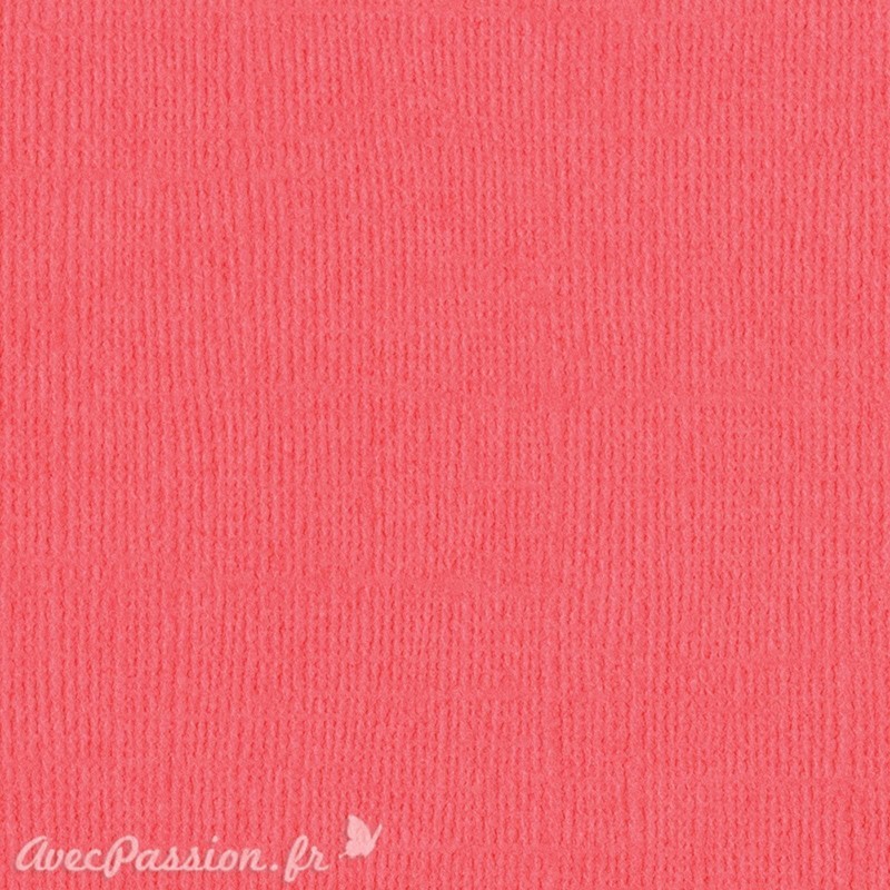 Papier scrapbooking Bazzill Canvas 30x30cm 1fe uni Roselle