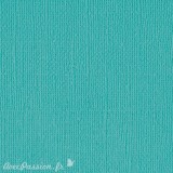 Papier scrapbooking Bazzill Canvas 30x30cm 1fe uni Capri sea
