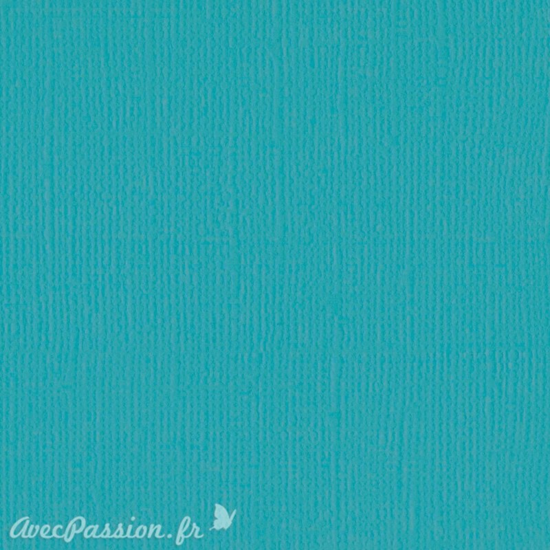 Papier scrapbooking Bazzill Canvas 30x30cm 1fe uni Peacock