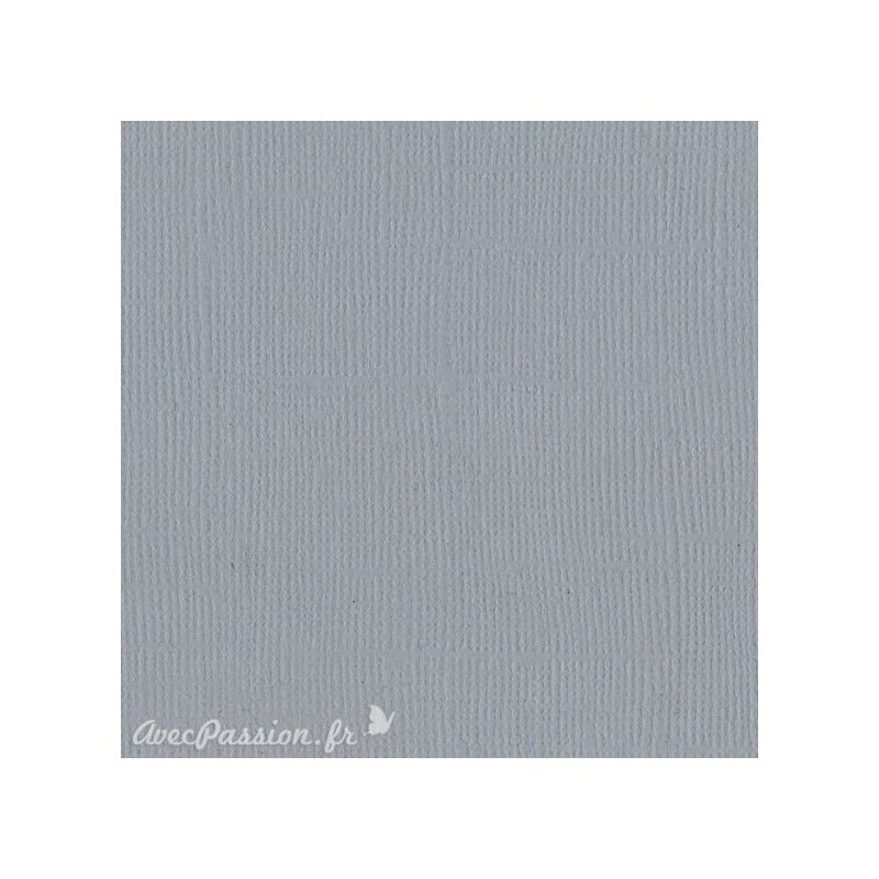 Papier scrapbooking Bazzill Canvas 30x30cm 1fe uni Smoky