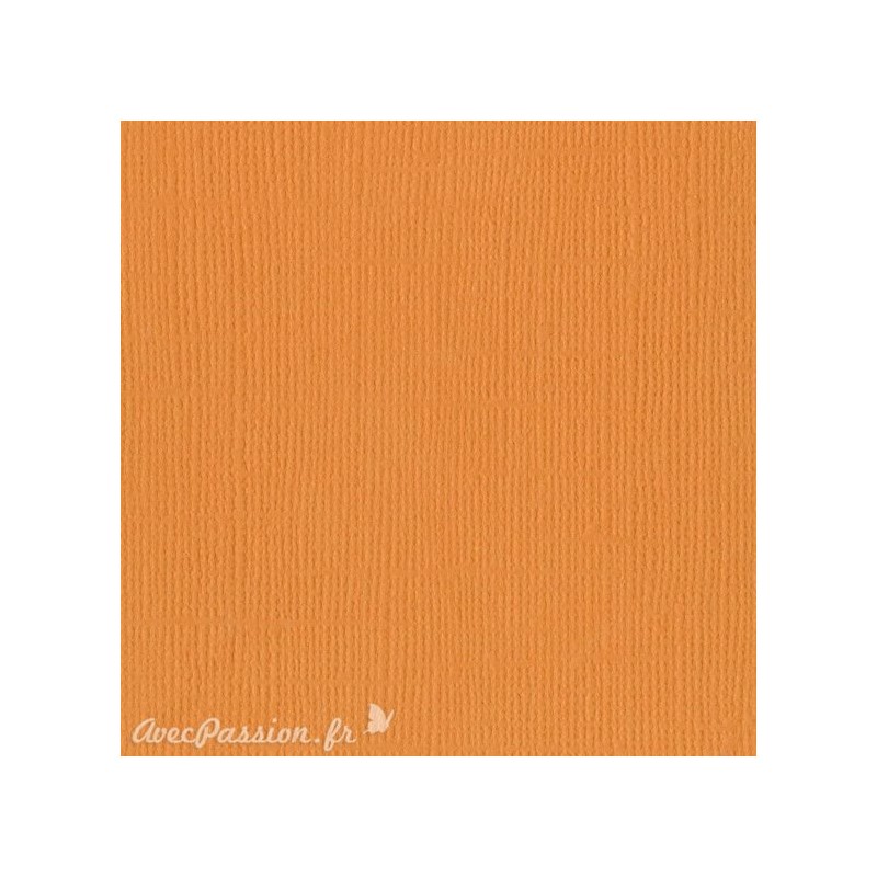 Papier scrapbooking Bazzill Canvas 30x30cm 1fe uni Apricot