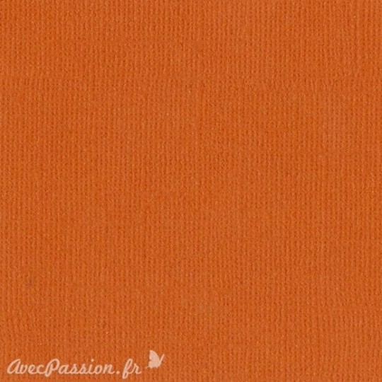 Papier scrapbooking Bazzill Canvas 30x30cm 1fe uni Bazzill Orange