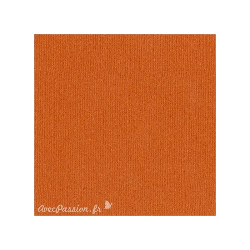 Papier scrapbooking Bazzill Canvas 30x30cm 1fe uni Bazzill Orange