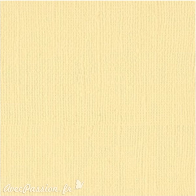 Papier scrapbooking Bazzill Canvas 30x30cm 1fe uni Chiffon
