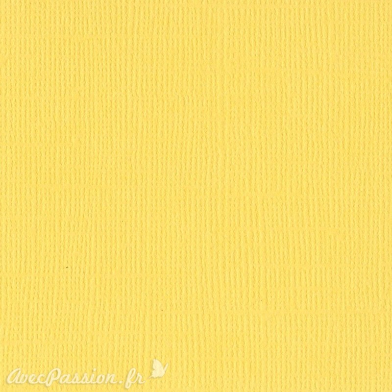 Papier scrapbooking Bazzill Canvas 30x30cm 1fe uni Sunbeam