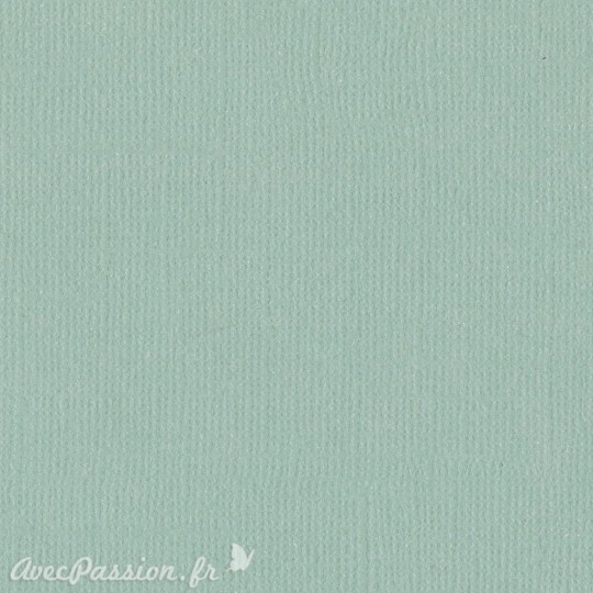 Papier scrapbooking Bazzill Canvas 30x30cm 1fe uni Aqua