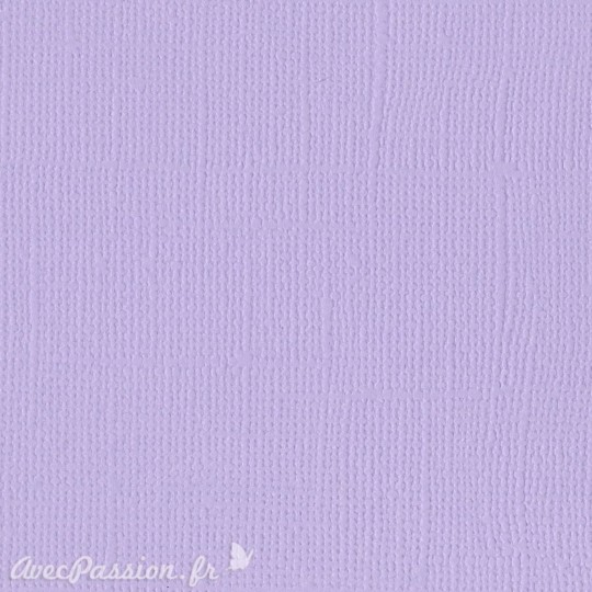 Papier scrapbooking Bazzill Canvas 30x30cm 1fe uni Wisteria