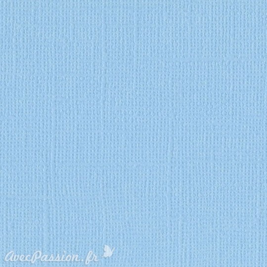 Papier scrapbooking Bazzill Canvas 30x30cm 1fe uni Sea Water