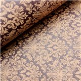 Papier népalais lokta LamaLi collector damas prune motif nude