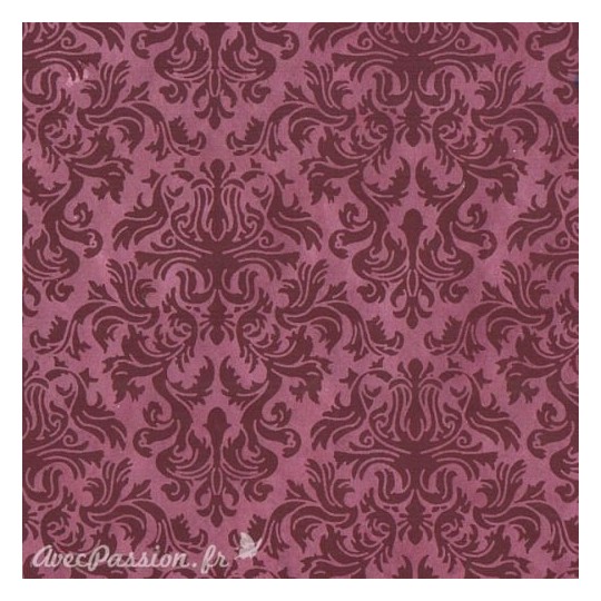 Papier népalais lokta lamaLi Lord taupe sur rose Papier népalais lokta lamaLi Lord taupe sur rose