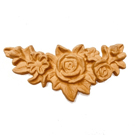 Moulure Woodubend guirlandes de fleurs 11.5x5.5cm