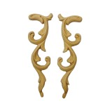 Moulure décorative Lot de 2 arabesques droite & gauche 4,5x16,6cm Woodubend 