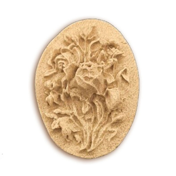 Moulure Woodubend Plaque florale 3.5x2.5cm