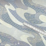 Papier japonais chiyogami rivière parme et bleu clair