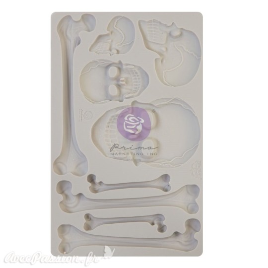 Moule silicone Finnabair Skull and Bones 12x20cm
