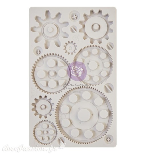 Moule silicone Finnabair Machine Parts 12x20cm