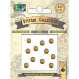 Attaches parisiennes doré Antique 8mm 35 pcs