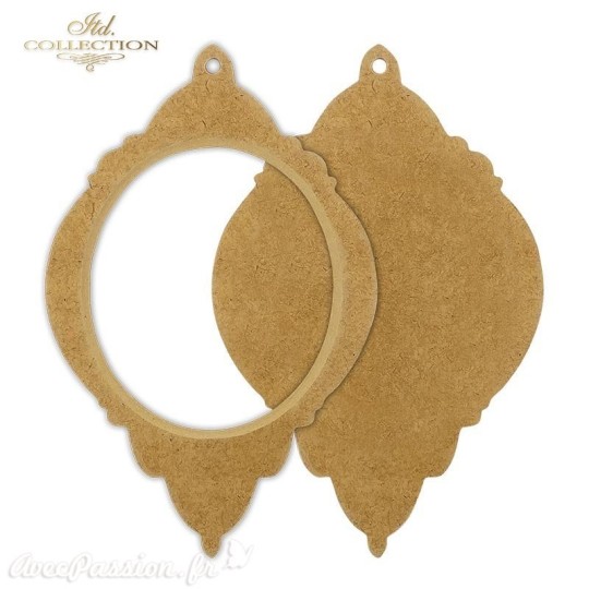 Cadre chantourné 20x13cm En 2 parties Cadre chantourné 20x13cm En 2 parties