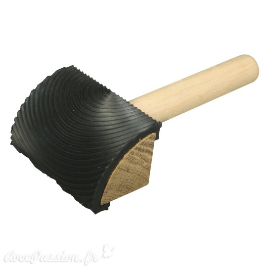 Outil pour effet faux bois avec manche 7.5cm veinage bois Outil pour effet faux bois avec manche 7.5cm veinage bois