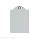 Tag brut Stamperia Set de 4 tag blancs 10x14,5cm