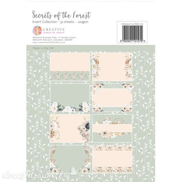 Papier scrapbooking Paper Boutique A4 Secrets of the Forest essentiel cards collection 32fe