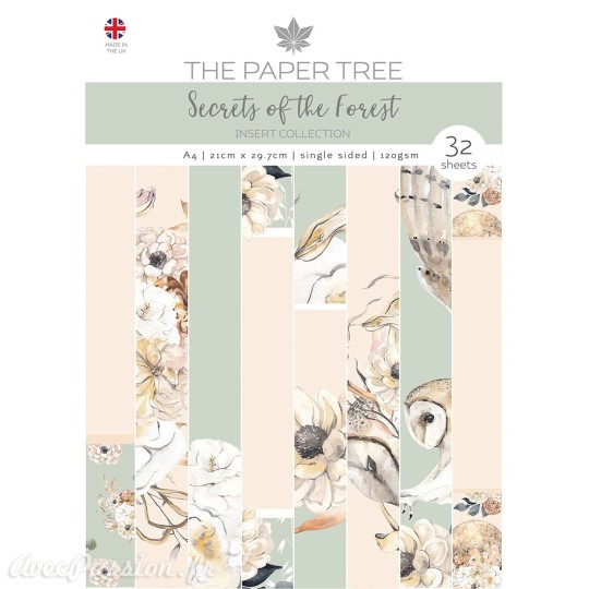 Papier scrapbooking Paper Boutique A4 Secrets of the Forest essentiel cards collection 32fe