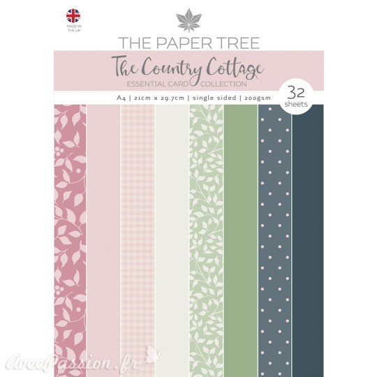 Papier scrapbooking Paper Boutique A4 The Country Cottage essentiel cards collection 32fe