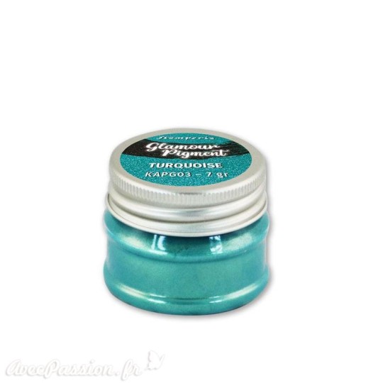 Pigments en poudre turquoise glamour Stamperia