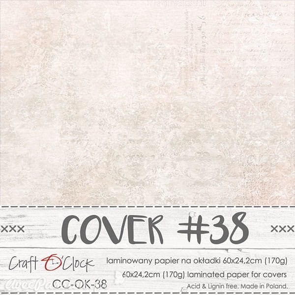 Couverture album scrapbooking Craft O Clock OK-38 60x24cm