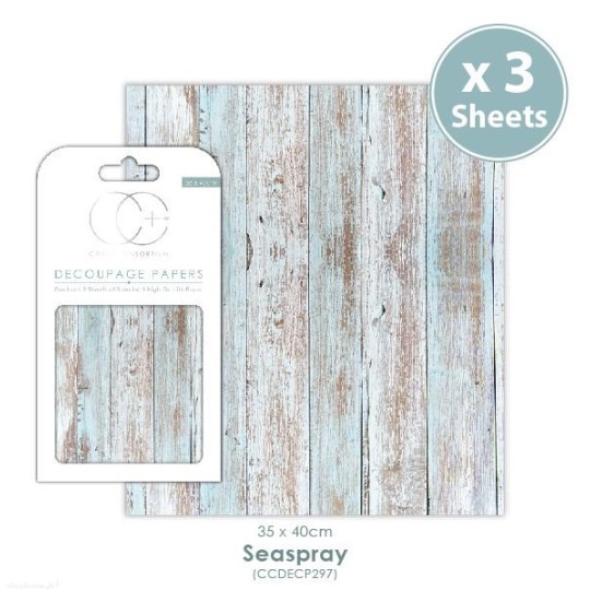 Papier de découpage Craft Consortium Seaspray 3fe de 35x40cm Papier de découpage Craft Consortium Seaspray 3fe de 35x40cm