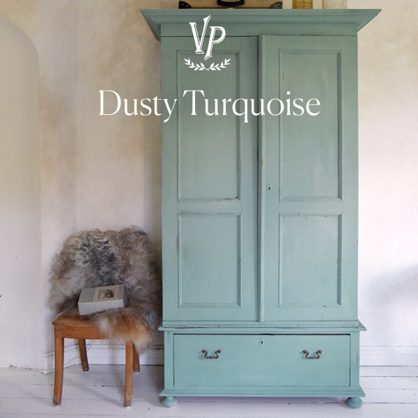 Peinture à la craie Vintage Paint Dusty Turquoise Armoire Bois