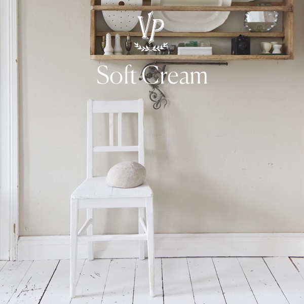 Peinture à la craie Vintage Paint Soft Cream Chaise bois relooking