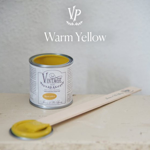 Peinture à la craie Vintage Paint Warm Yellow 100ml