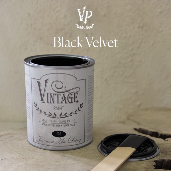 Peinture à la craie Vintage Paint Black Velvet 700ml