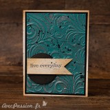 Plaque embossage Sizzix Tim Holtz 3D Textured impressions botanical A6