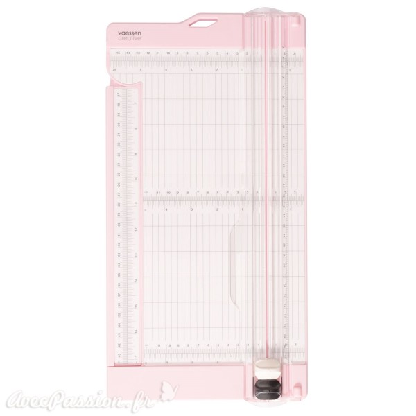 Coupe papier Vaessen Créative coupe & plie 15x30,5cm rose