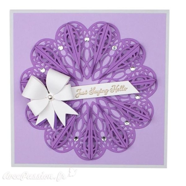 Dies découpe gaufrage Spellbinders Heart Melange Doily Dies (S4-1060)