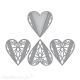 Dies découpe gaufrage Spellbinders Heart Melange Doily Dies (S4-1060)