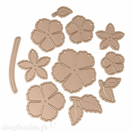 Dies découpe gaufrage Spellbinders Blooming Rose (S4-916)