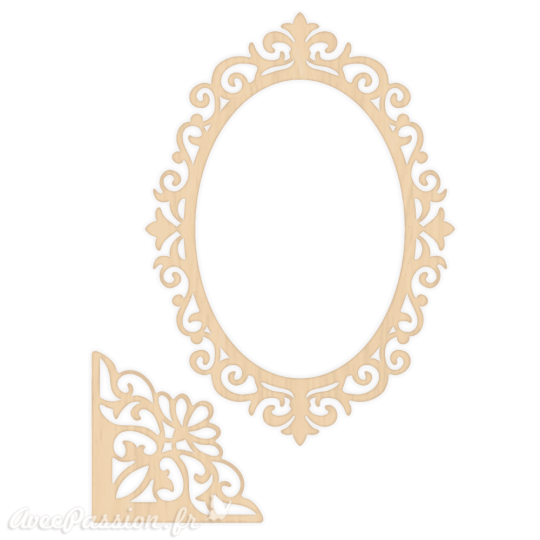 Chipboard bois Crafter's Companion Rose Garden Wooden Frames and Corners (S-RGA-WOODFRAME)